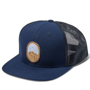 NEW Vuori Men's Summits Trucker Hat Ink Navy Blue Breathable Mesh Snapback